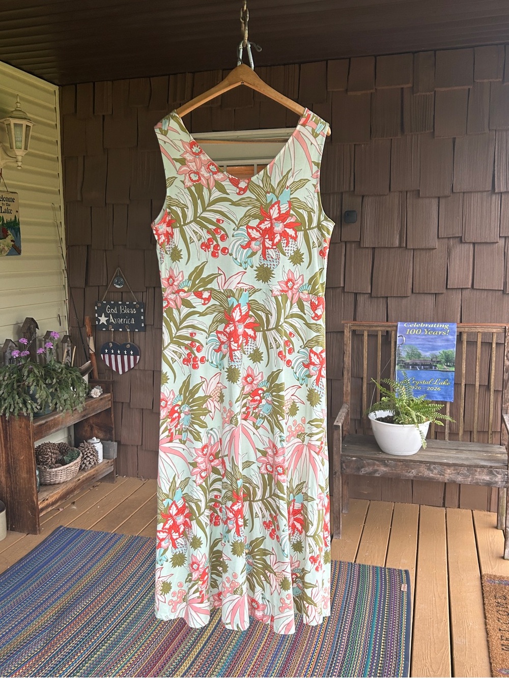Talbots LP Tropical Dress | Summer Island Maxi | Petite - Picture 5 of 9